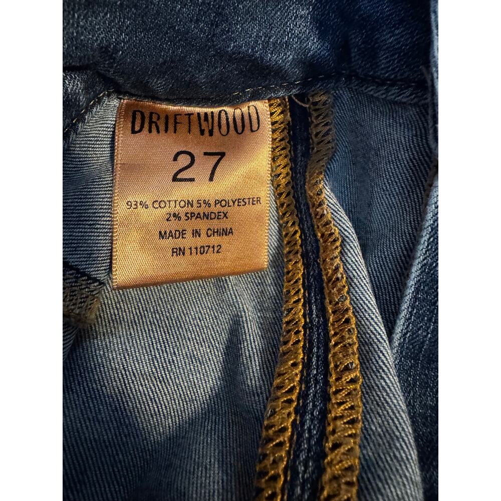DRIFTWOOD Straight Leg Jeans in Medium Blue Denim - Picture 5 of 6
